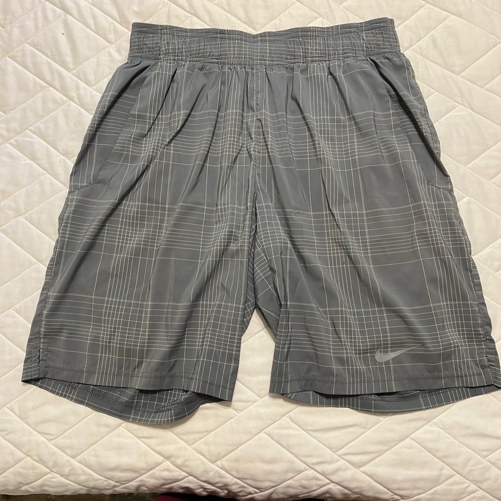 Nike Gray Striped Dri-FIT Shorts